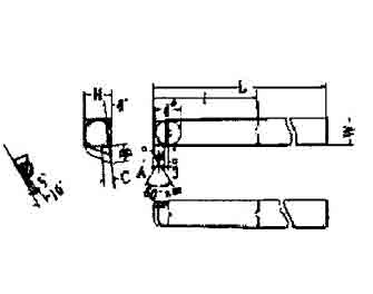 IMPA手冊(cè) 編號(hào)63281651-52,91-95型超硬尖端車刀(圖1)