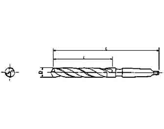 IMPA手冊(cè) 編號(hào)630364莫式錐柄麻花鉆頭(圖1)