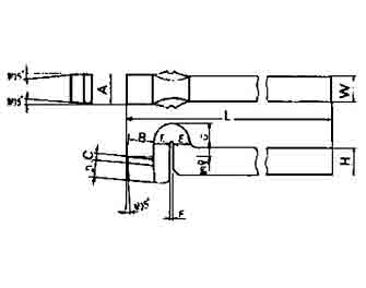 IMPA手冊 編號63304022型光車車刀(圖1)