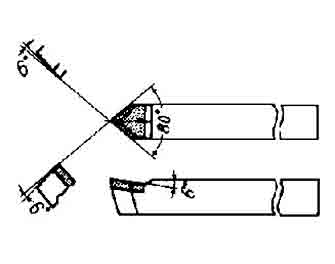 IMPA手冊 編號63277033-42型超硬尖端車刀(圖1)