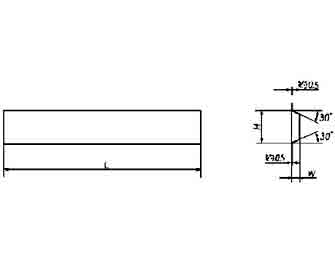 IMPA手冊(cè) 編號(hào)6326525型切斷車刀(圖1)