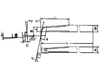IMPA手冊 編號63306041型光車車刀(圖1)