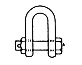 IMPA手冊 編號233523SB型不銹鋼卸扣(圖1)