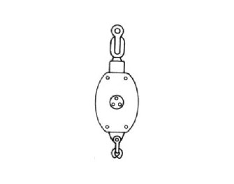 IMPA手冊 編號(hào)231671船用木制帶索雙輪滑車(圖1)