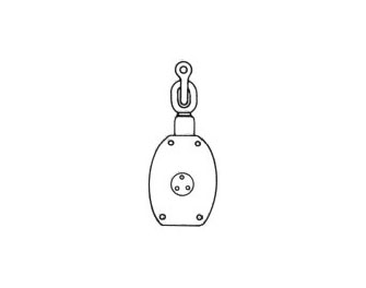 IMPA手冊(cè) 編號(hào)231615船用鋼帶木制滑車(chē)(圖1)