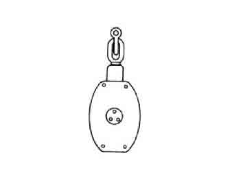 IMPA手冊 編號231701船用木制不帶索三輪滑車(圖1)
