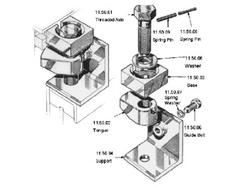 IMPA手冊(cè) 編號(hào)233228艙蓋板羊角組件(圖1)