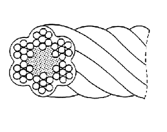 IMPA手冊 編號213322天線用電鍍乙烯鋼絲繩(圖1)