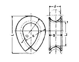 IMPA手冊 編號230946C型鋼絲嵌環(huán)(圖1)