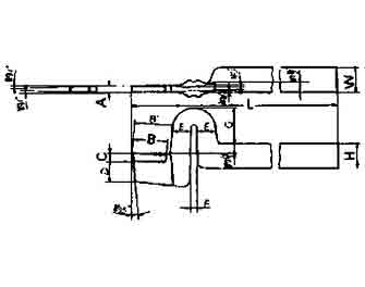 IMPA手冊(cè) 編號(hào)63304832型高速鋼頭彈性切割車刀(圖1)