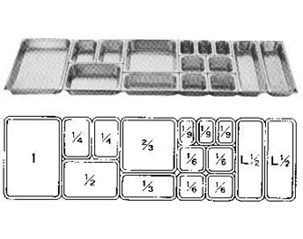 IMPA手冊 編號170855不銹鋼自助餐盤(圖1)