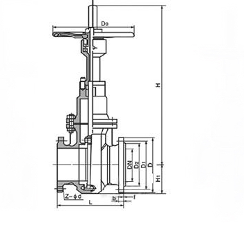 Z40H美標法蘭閘閥(圖1)