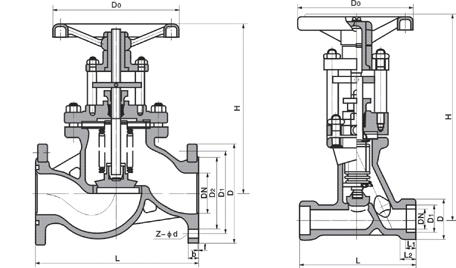 WJ41H國標(biāo)波紋管截止閥(圖1)