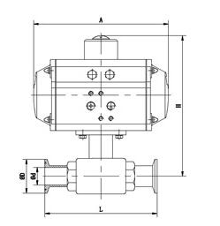 Q681F衛(wèi)生級氣動球閥(圖1)