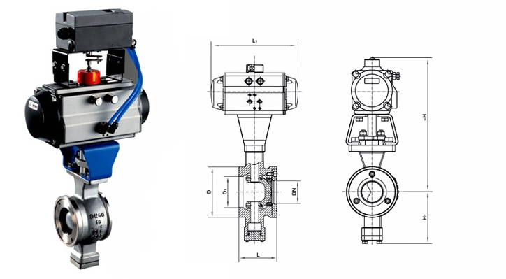 氣動(dòng)V型球閥(圖4)
