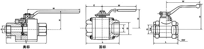 (內(nèi)螺紋)高壓球閥結(jié)構(gòu)圖 高壓球閥(圖3)