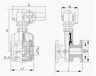 GJ941X電動夾管閥(圖1)