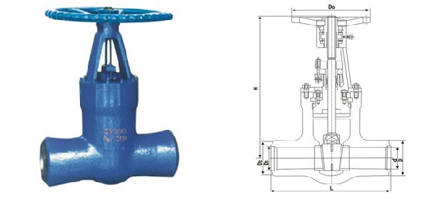 Z61H高溫高壓對(duì)焊閘閥(圖1)
