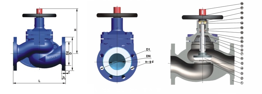 WJ41H暗桿波紋管截止閥(圖1)