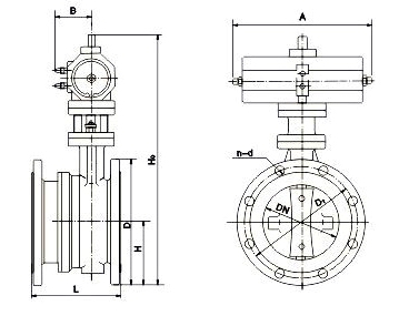 SD641X,SD643H氣動(dòng)伸縮蝶閥(圖1)