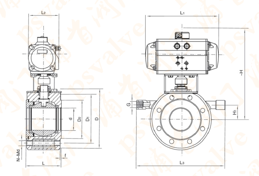氣動(dòng)保溫球閥(圖5)