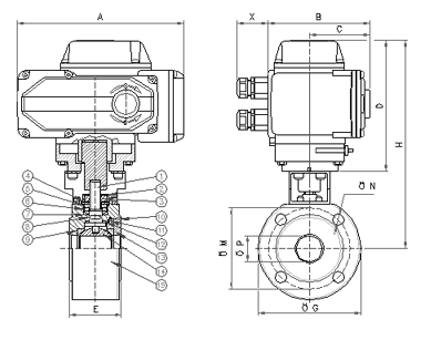 電動對夾式球閥(圖2)