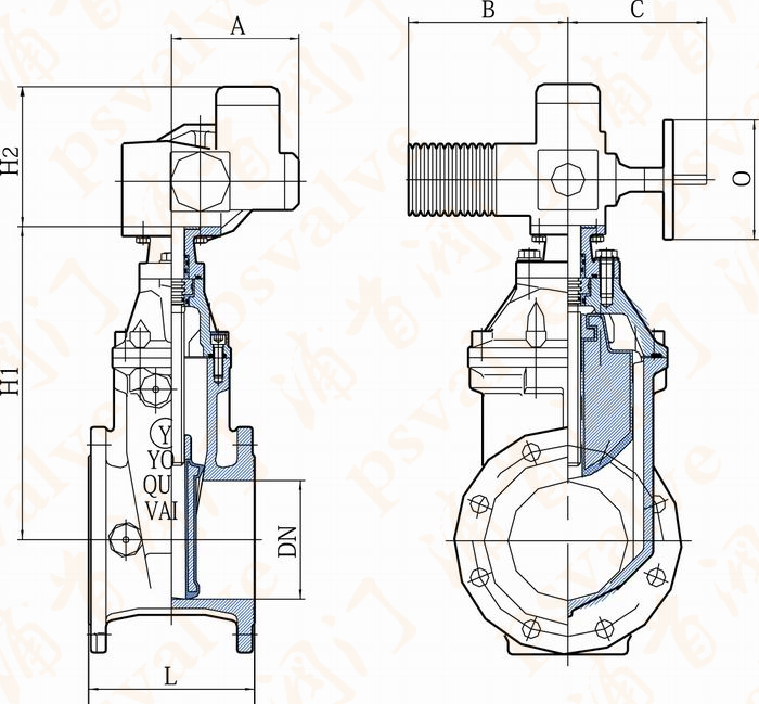 電動軟密封閘閥(圖1)