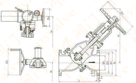 電動Y型漿料閥(圖2)