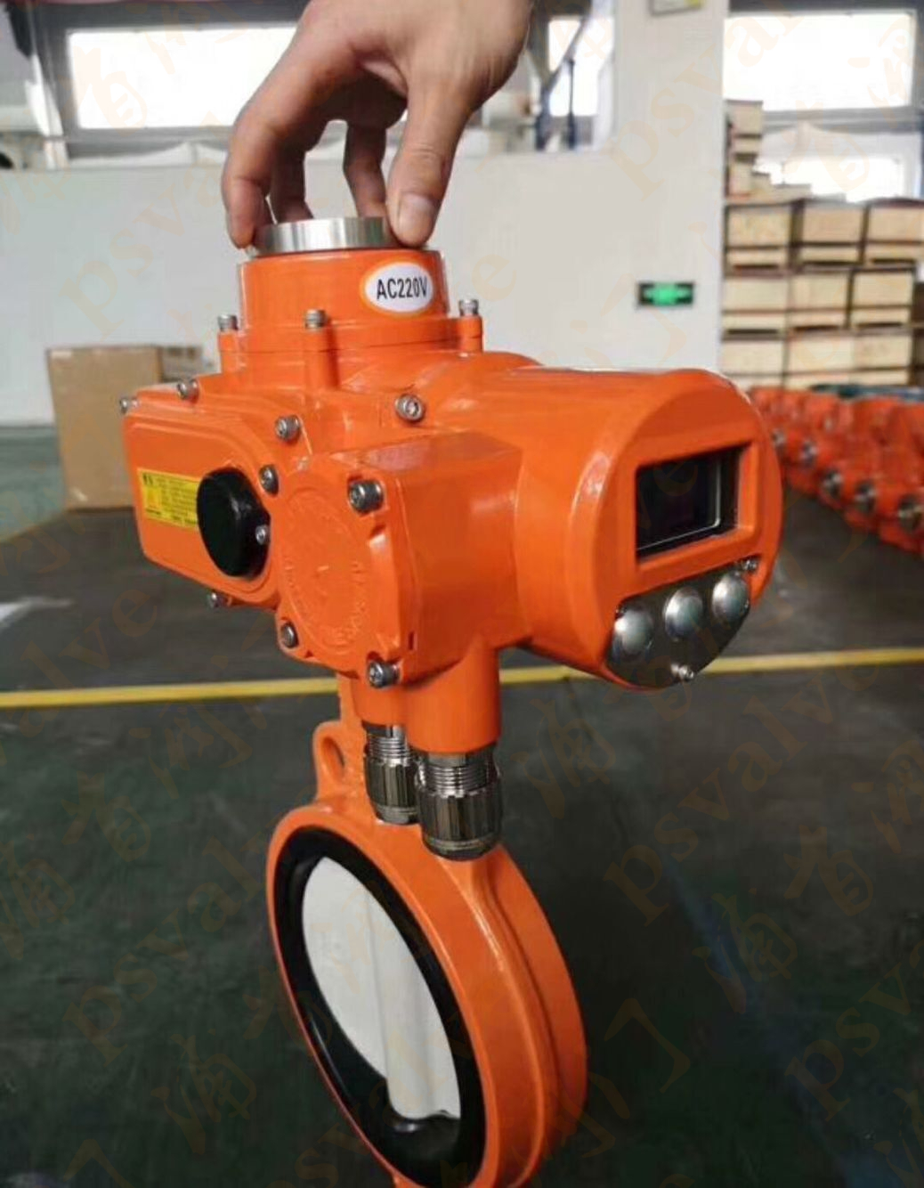 電動(dòng)對(duì)夾式蝶閥(圖1)