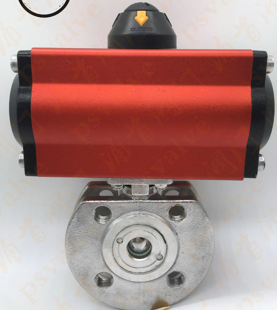 氣動(dòng)對(duì)夾式球閥(圖1)