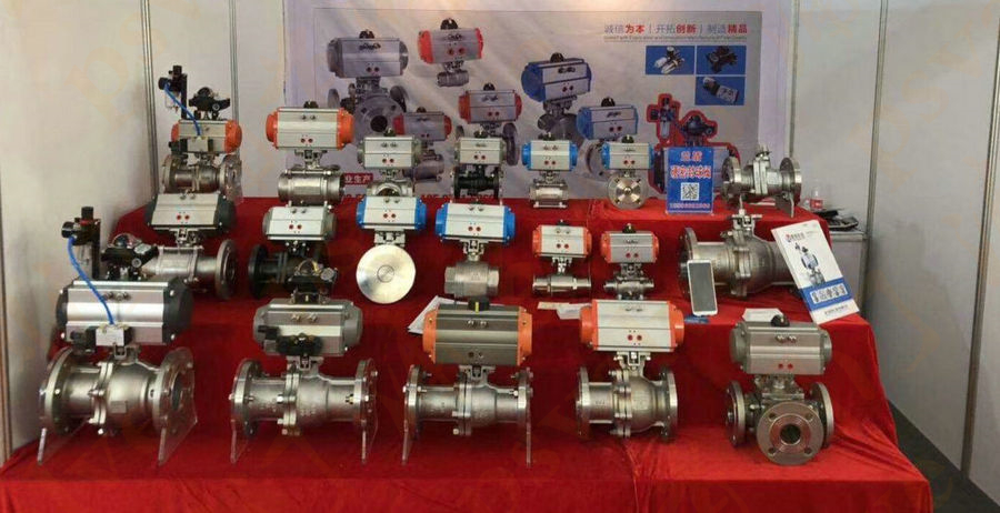 氣動(dòng)三片式法蘭球閥(圖1)