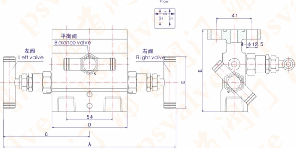 法蘭式三閥組(圖1)