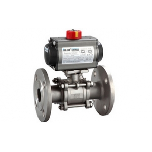 氣動(dòng)三片式法蘭球閥