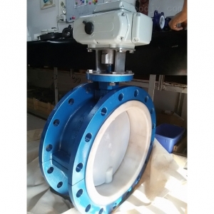 D941F46電動襯氟法蘭蝶閥