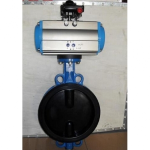 D671J氣動(dòng)對(duì)夾式襯膠蝶閥