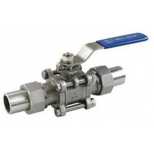 三片式活接對焊球閥